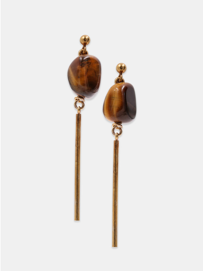 Orecchini Tiger Eye Nuggets